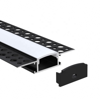 Intonachi il Manica di alluminio del nero LED del soffitto, materiale della lega 6063 di profilo del gesso