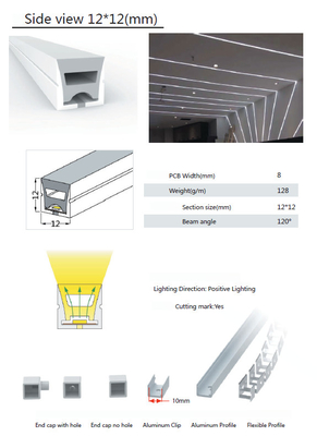 Metropolitana flessibile 12×12mm del silicone del LED per il ODM dell'OEM al neon delle luci del LED