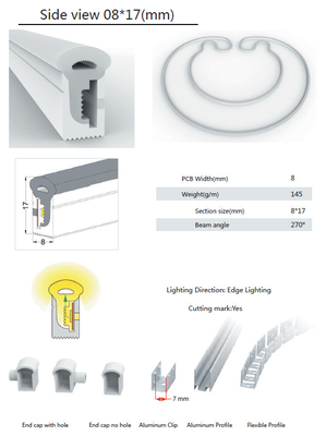 Tubo flessibile del silicone delle luci al neon impermeabili della striscia LED di RGB IP65 IP67