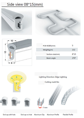 Metropolitana multicolore 24V 12V 20×20mm del silicone del LED per luce al neon