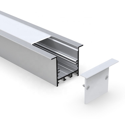Profilo sospeso anodizzato del LED, striscia 50 x 35mm di superficie d'argento della luce LED di profilo