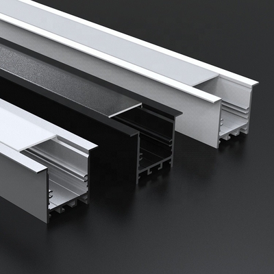 Profilo sospeso anodizzato del LED, striscia 50 x 35mm di superficie d'argento della luce LED di profilo