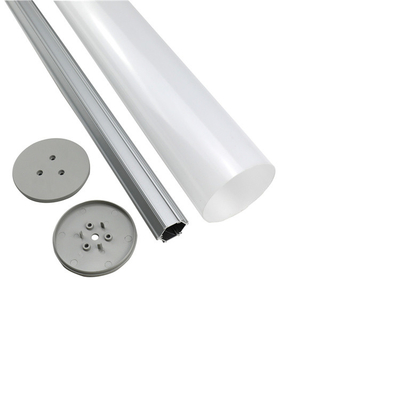 Profilo LED sospeso rotondo in alluminio 40 mm 50 mm 60 mm di diametro