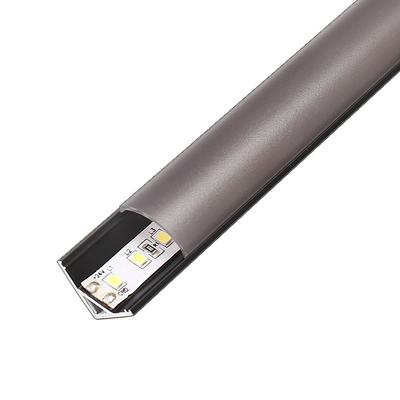 Manica nero della striscia dell'angolo LED, ODM dell'OEM di profilo dell'angolo della striscia del LED