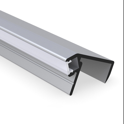 Profilo dell'angolo LED del muro a secco, colore d'argento nero di Manica della striscia da 45 gradi LED