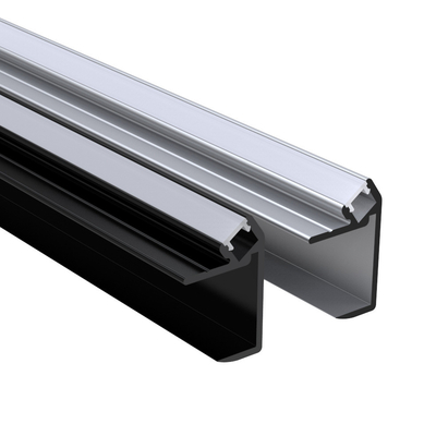 Profilo dell'angolo LED del muro a secco, colore d'argento nero di Manica della striscia da 45 gradi LED