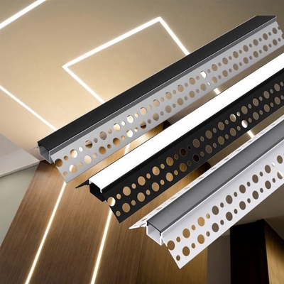 Profilo del pannello di carta e gesso LED del muro a secco di Trimless per il materiale della lega di alluminio della striscia del LED