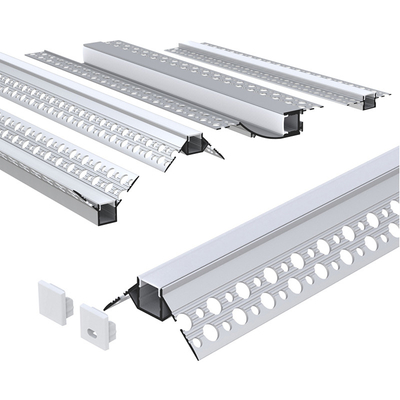 Gesso d'argento di colore nel profilo del LED, profili di alluminio dell'estrusione del LED per il guardaroba