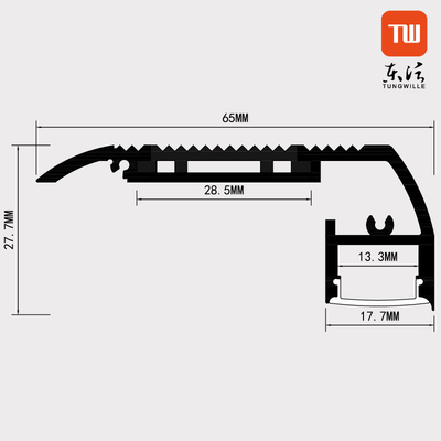 Scala del cinema che fiuta profilo 65mm×28mm del LED con l'anti gomma di slittamento