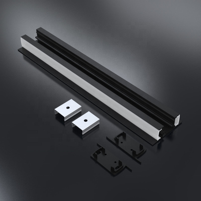 L'estrusione di alluminio d'anodizzazione della luce di striscia del LED ha espulso colore nero d'argento