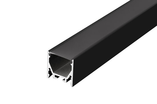 Profilo LED a montaggio superficiale per interni moderno 25mmx25mm per diffusore di luce a LED