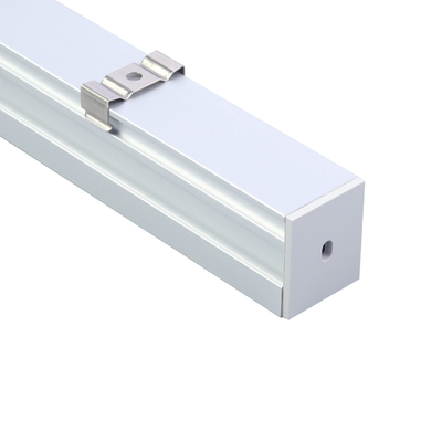 Profilo LED in alluminio montato su superficie satinata con diffusore PC per strisce luminose a LED
