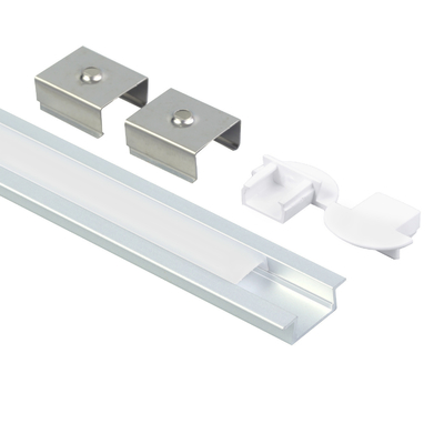Profili LED da incasso decorativi in ​​alluminio per strisce luminose a LED