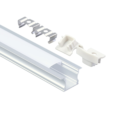 Profili LED da incasso per guardaroba Dissipatore di calore a forma di U Estrusione di alluminio a led