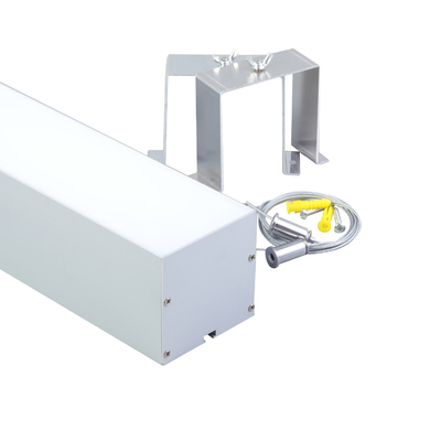 Profilo LED sospeso in alluminio 79 * 77mm Alloggiamento dissipatore di calore Argento