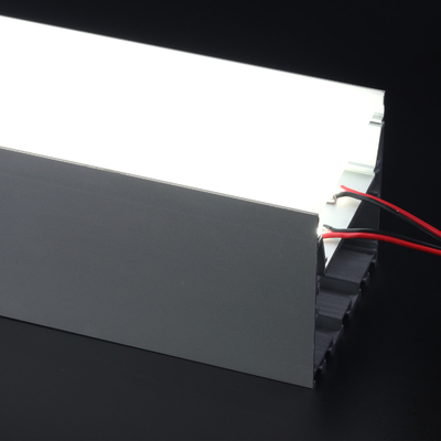 Profilo LED sospeso in alluminio 79 * 77mm Alloggiamento dissipatore di calore Argento