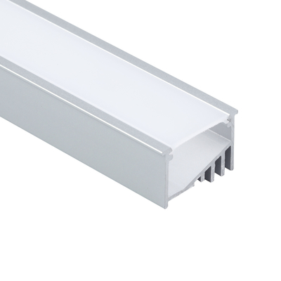 Diffusore per PC con profilo LED montato in superficie anodizzato argento per l'illuminazione della cucina