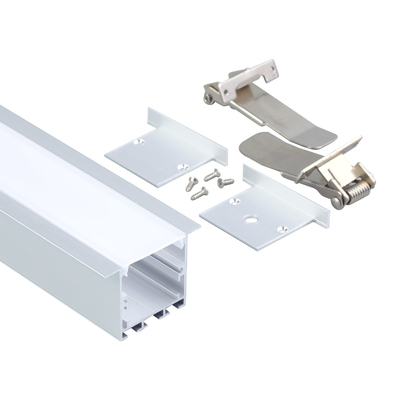 U Shape 6063 Profilo di estrusione a led sospeso con canale in alluminio a striscia led