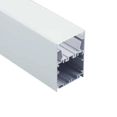 Illuminazione per ufficio Alu Anodizzato Sospensione LED Profilo PC Copertura a forma di U