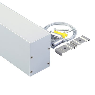 Illuminazione per ufficio Alu Anodizzato Sospensione LED Profilo PC Copertura a forma di U
