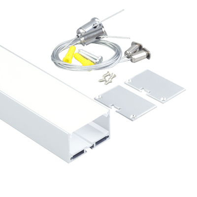 6063 T3 Profilo in alluminio a luce di striscia a led quadrato per illuminazione domestica