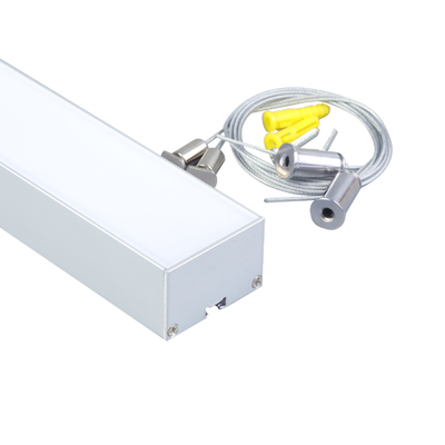 6063 T3 Profilo in alluminio a luce di striscia a led quadrato per illuminazione domestica