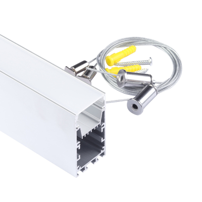 Canale di profilo in alluminio a led sospeso a forma di U per l'illuminazione dell'ufficio