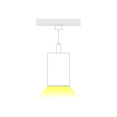 Profilo lineare sospeso della lampada del pendente LED per la luce dell'ufficio