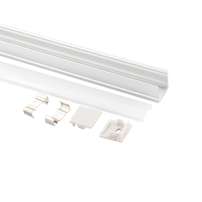 la forma di larghezza U di 20mm ha condotto la luce di alluminio del guardaroba della cucina della copertura del PC di profilo