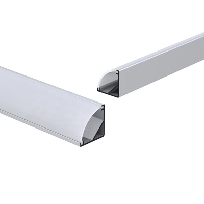 Il profilo d'angolo della lega di alluminio 6063 LED ha anodizzato per la barra luminosa del LED