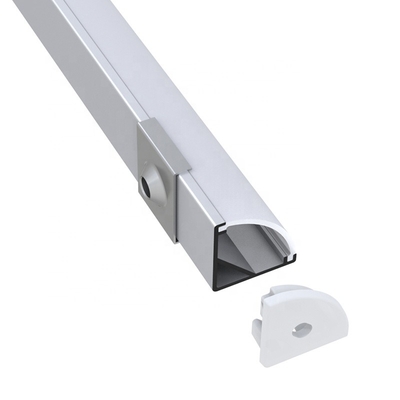 Il profilo d'angolo della lega di alluminio 6063 LED ha anodizzato per la barra luminosa del LED