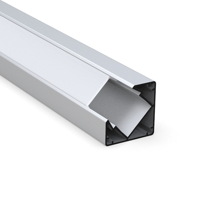 Manica latteo dell'angolo LED, strisce d'angolo di alluminio 18mm x 18mm del supporto LED