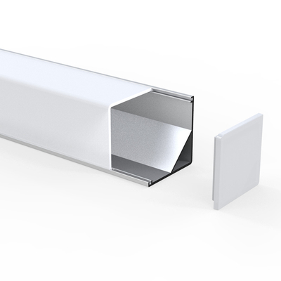 Manica dell'angolo della striscia dell'OEM LED, Manica di alluminio di grado a forma di V LED dell'estrusione 45