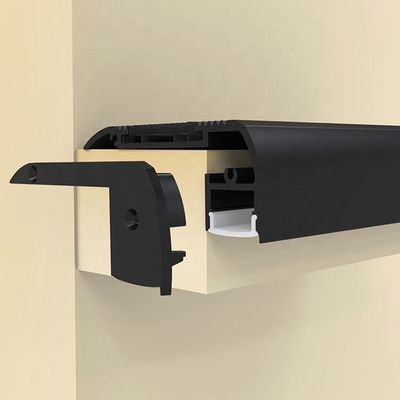 materiale T5 della lega di alluminio di colore del nero di profilo del pannello di carta e gesso LED di 1m 2m 6063