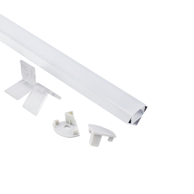 Manica latteo dell'angolo LED, strisce d'angolo di alluminio 18mm x 18mm del supporto LED