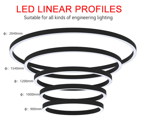 Alloggio di alluminio di profilo per l'OEM flessibile pieghevole delle lampade fluorescenti del LED