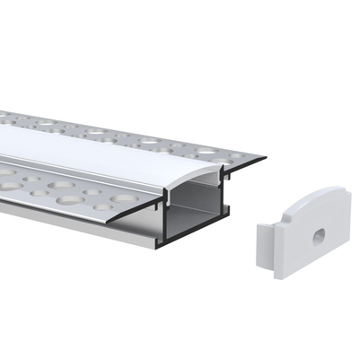 Colore d'argento di Trimless del muro a secco di Manica del LED messo striscia leggera