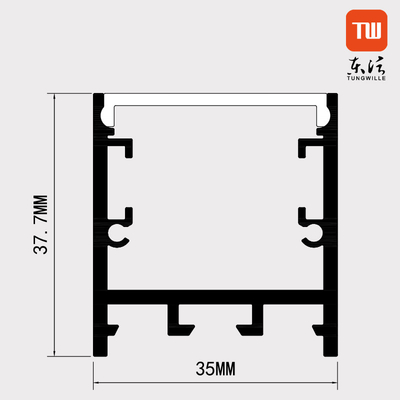 Alloggio di alluminio di profilo per l'OEM flessibile pieghevole delle lampade fluorescenti del LED