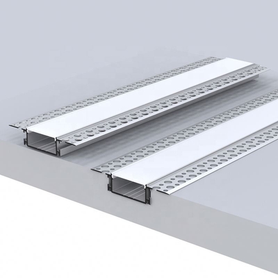 Le estrusioni di alluminio del muro a secco del pannello di carta e gesso per il LED accende la copertura trasparente