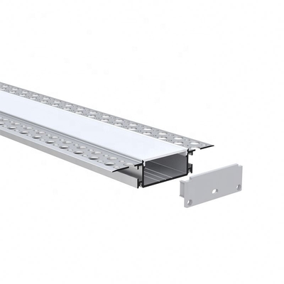 Le estrusioni di alluminio del muro a secco del pannello di carta e gesso per il LED accende la copertura trasparente