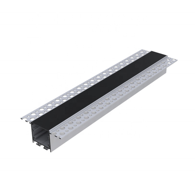 Profilo dell'interno del pannello di carta e gesso LED, colore nero bianco d'argento della striscia del muro a secco LED