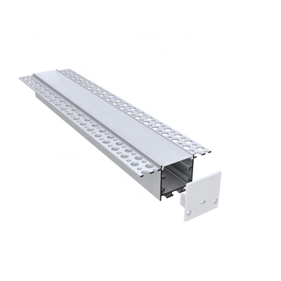 Profilo dell'interno del pannello di carta e gesso LED, colore nero bianco d'argento della striscia del muro a secco LED