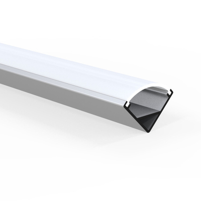 Il profilo d'angolo della lega di alluminio 6063 LED ha anodizzato per la barra luminosa del LED
