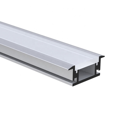 Profili LED da incasso a forma di U Verniciatura anodizzata a canale per illuminazione a pavimento