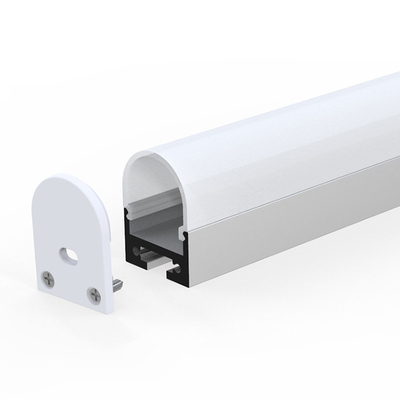 Il nero montato di superficie industriale di profilo del LED anodizzato per il cinema del guardaroba