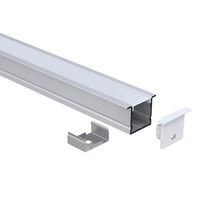 Estrusione di alluminio messa forma di v per colore bianco d'argento del nero della striscia del LED