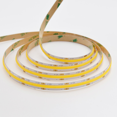 strisce della PANNOCCHIA LED di larghezza di 8mm, dc bianco caldo della striscia di 3000k LED 12 volt