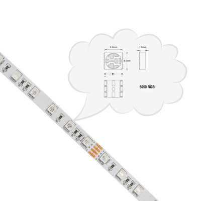CC 24V 12V 60 LED di RGB flessibile dell'insieme della luce di striscia del LED 5050 per costruzione