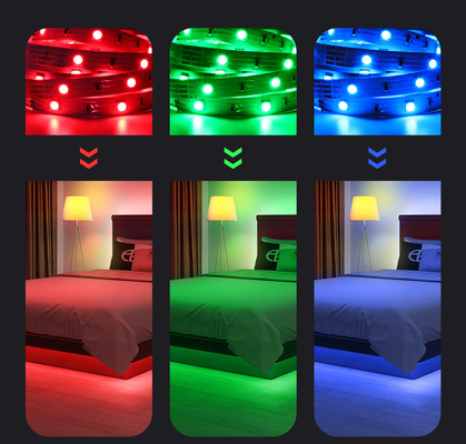 OEM telecomandato infrarosso chiave delle lampade fluorescenti 12V 44 variopinti di RGB Inteligente LED