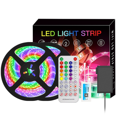 5050 lampade fluorescenti di RGB Inteligente LED 10 metri di Bluetooth APP di OEM di controllo